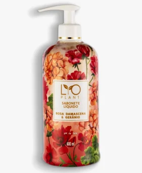 SABONETE LIQUIDO MAHOGANY ROSA DAMASCENA E GERÂNIO