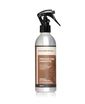 Perfume para Ambientes Acqua Aroma 200ml Cedro e Noz Moscada