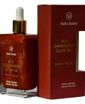 RED SHIMMERING GLOW OIL 100 ML RADIANT ROUGE - STELLA DUSTIN -